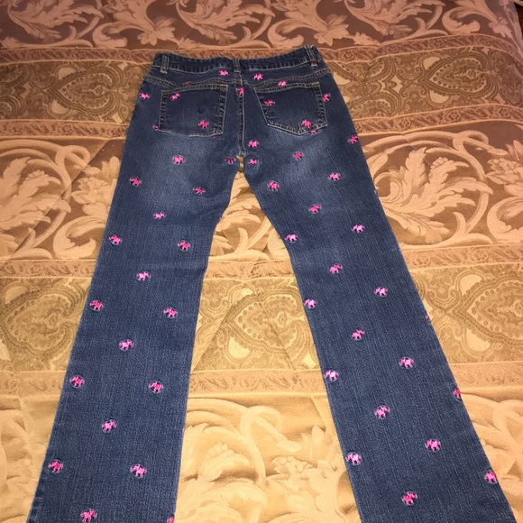 lilly pulitzer embroidered jeans